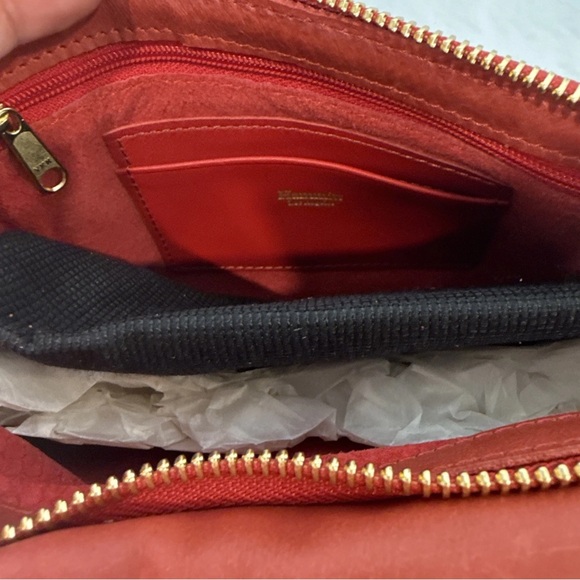 Hammitt Red Clutch with Gold Accents